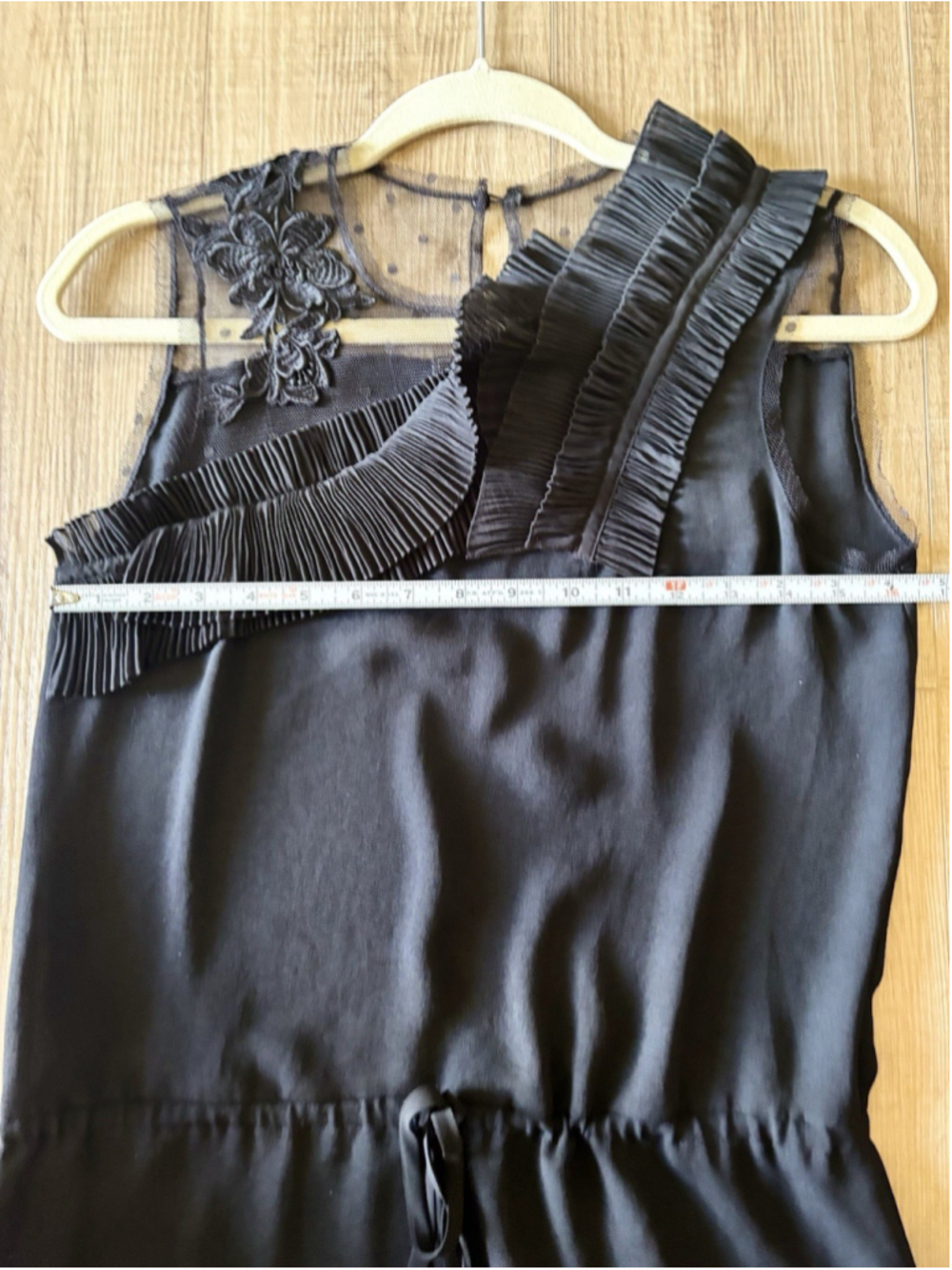 NWT BCBG Max Azria Black Polka Dot Lace Short Cocktail Dress Sz XS Women’s - Picture 9 of 11